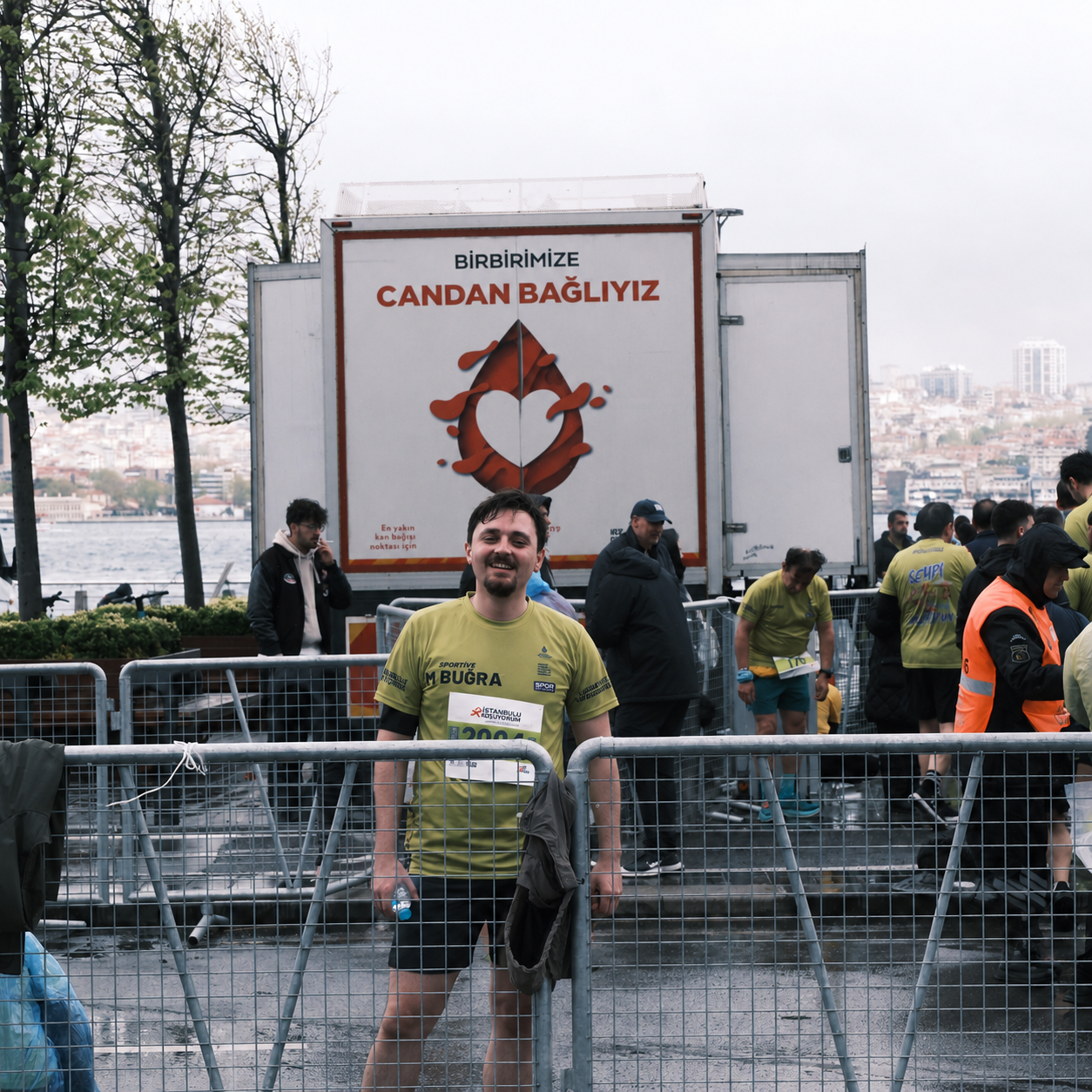 Mert at a running event